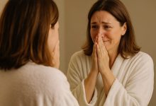 A primeira vez que ela se olhou no espelho… depois da cirurgia